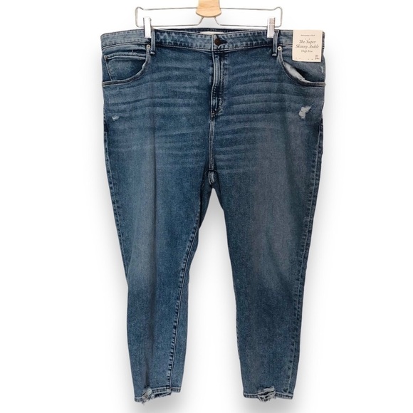 NWT Abercrombie & Fitch Super Skinny Ankle High Rise - Picture 1 of 14